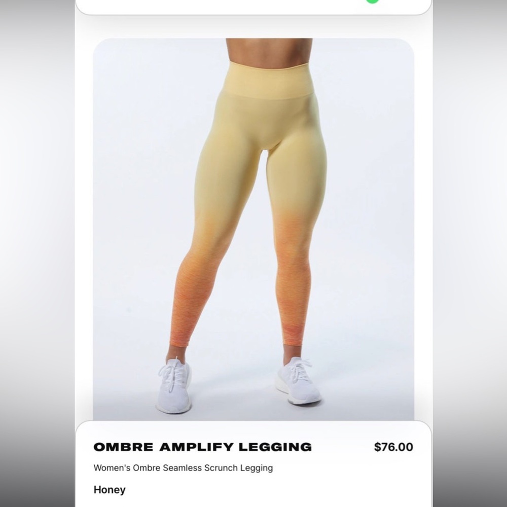 Alphalete ombré amplify leggings lot of 2 size large